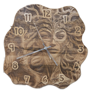 Hodiny "motiv žena strom"