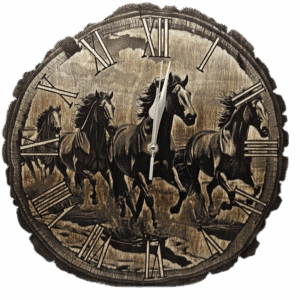 Hodiny 30cm Kůň 8