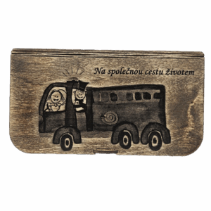 Dřevěná krabička "Svatba"